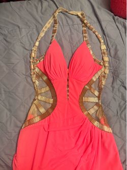 Mc Duggal hot pink dress