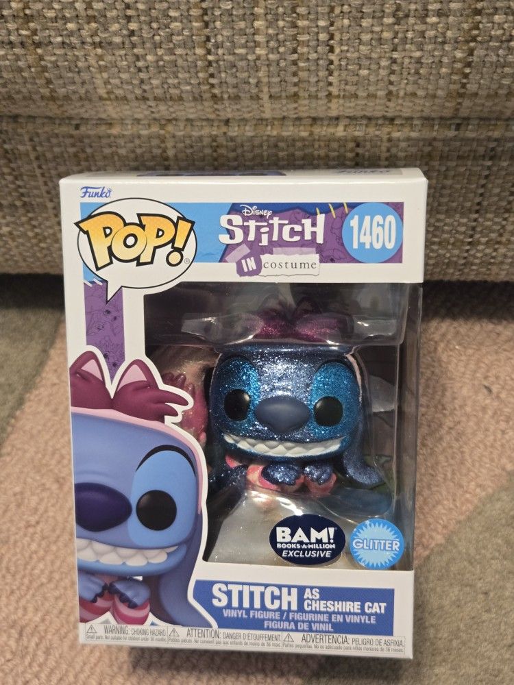 Disney Lilo & Stitch EXCLUSIVE DIAMOND Stitch Dressed As Cheshire Cat Funko Pop