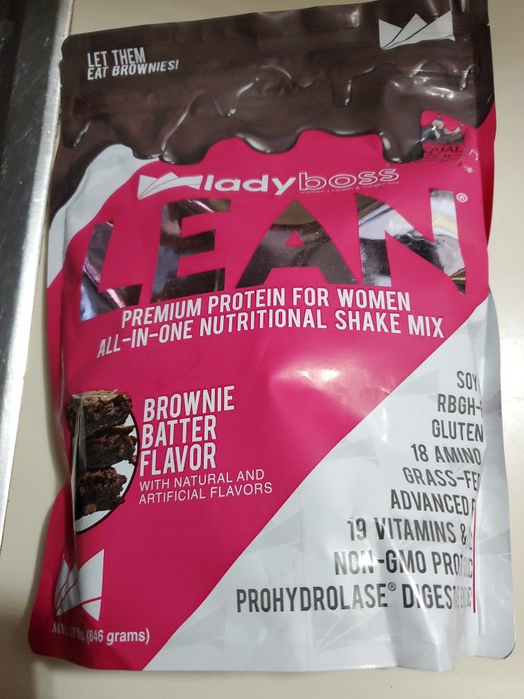 Ladyboss Lean Brownie Batter Flavor 2 Bags