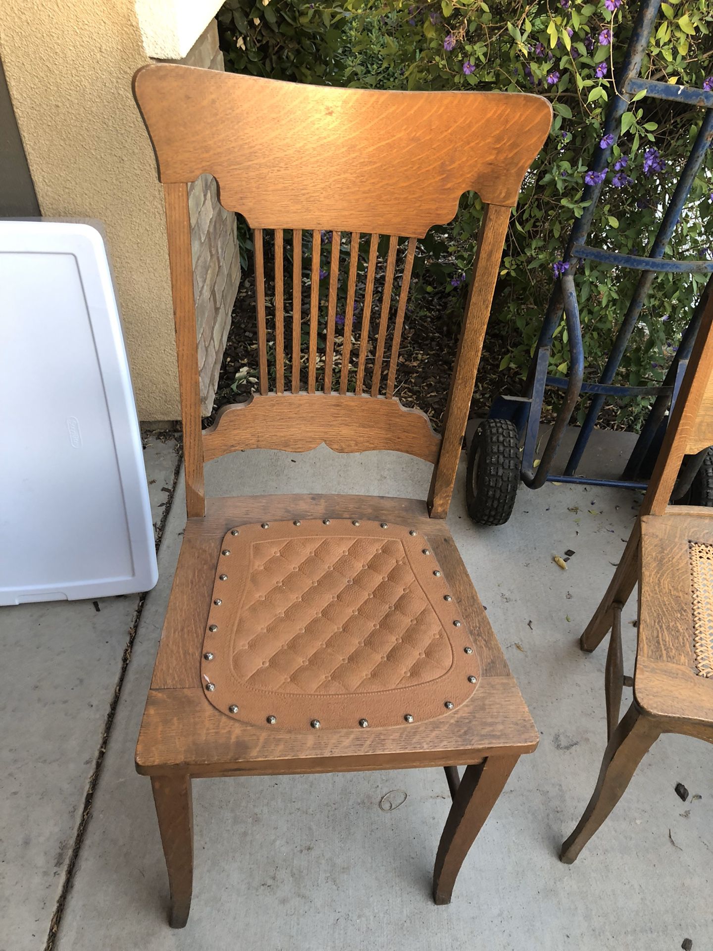 Antique chairs and table