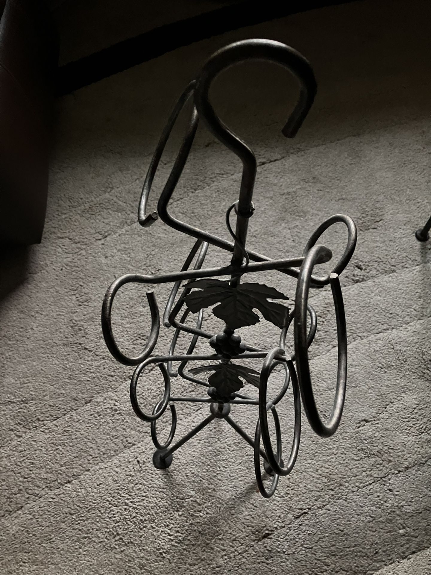 Artistic Iron Wine Rack