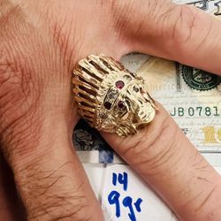 14K Solid Gold Ring For Wedding 9Gr Size 10