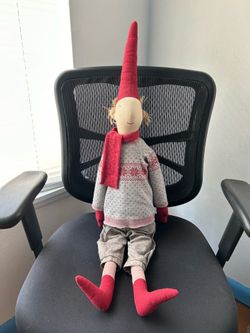 Rare 3ft Maileg Mega Pixie Doll - Retired 2024 Snowflake Sweater Edition