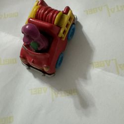 1993 The Lyons Club Barney Fire Truck Purple Dinosaur