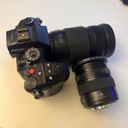 GH6 With 3 Lens Package, XLR Audio Adapter, And 4 Batteries 