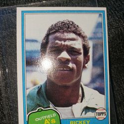 81' Topps Ricky Henderson 2nd Year Card