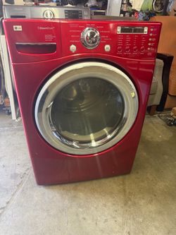 Steam gas dryer LG 7.4 cu Ft cherry color w 27