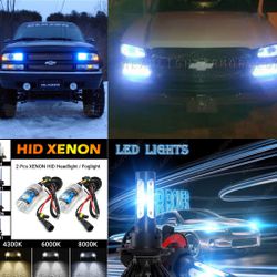 Led headlight bulb kit and hid lights conversion- Acura honda accord pilot nissan titan maxima pathfinder chevy silverado tahoe gmc h11 9007 h13 9006