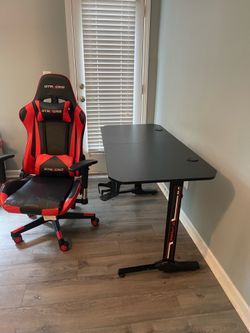 Desk and chair