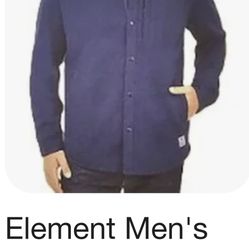 New Rugged Elements Men’s M Over Shirt Sweater Jacket