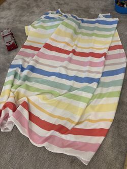 Rainbow Stripe Curtains, 2 Panels