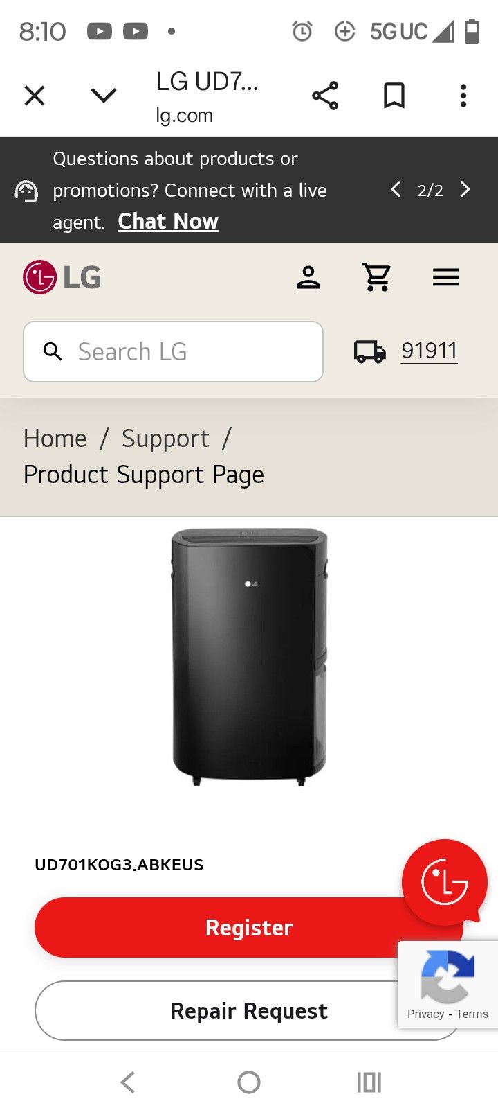 LG Humidifier
