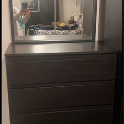 IKEA 5 door dresser and mirror