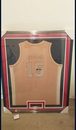 Nike USA Dream Team #15 Magic Johnson Autogragh Basketball Jersey