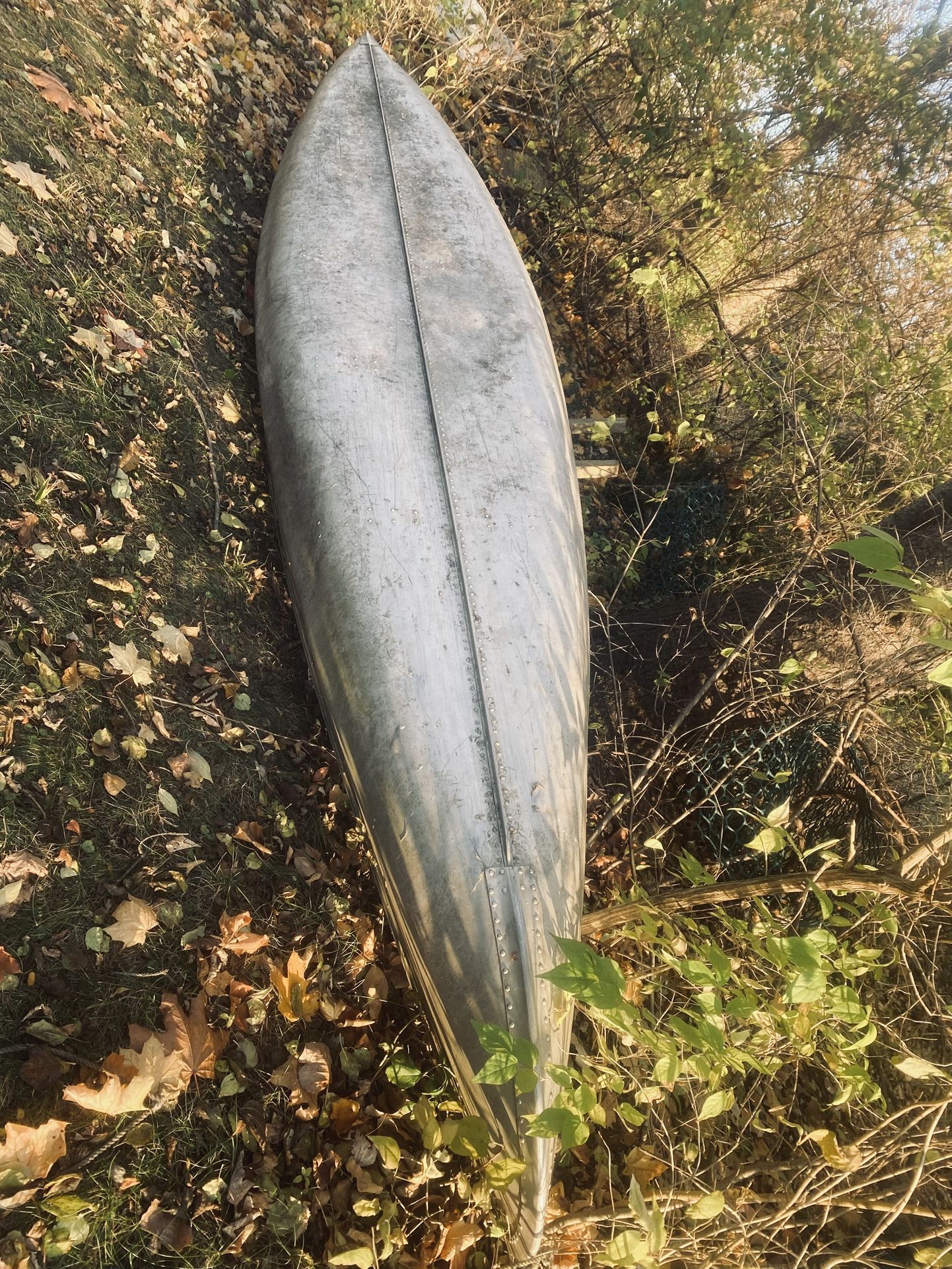 Vintage Bluefin Aluminium Canoe