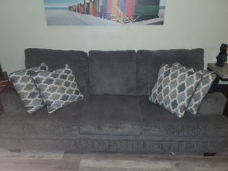Grey Couch Set Like New Condition 