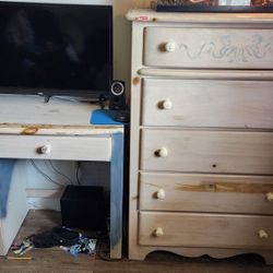 Desk And Dresser 