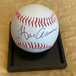 Hank Aaron Signed Autograph Baseball 