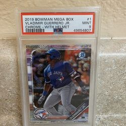 2019 Vlad Guerrero Bowman Mega Box PSA 9 Baseball Card