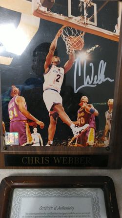 Chris Weber. With certificate