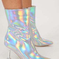 Fashion Nova MY REFLECTION HEELED BOOTIES - 8