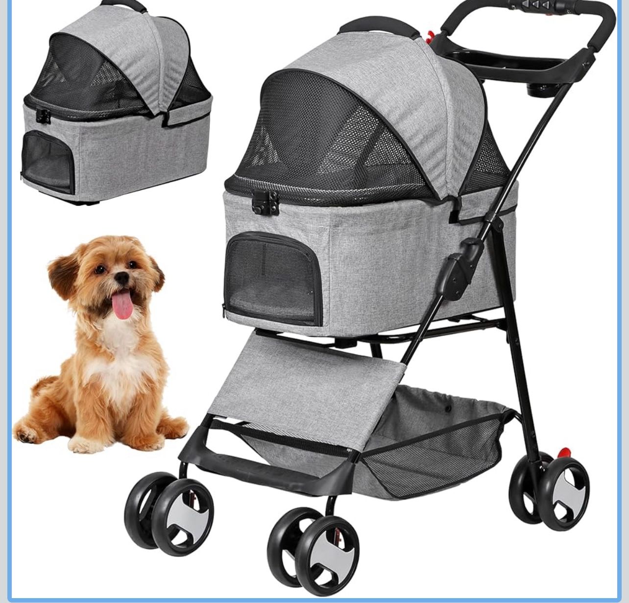 Pet Stroller Missing Front Wheels #2280