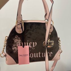 Juicy Couture Velour Dome Satchel Bag