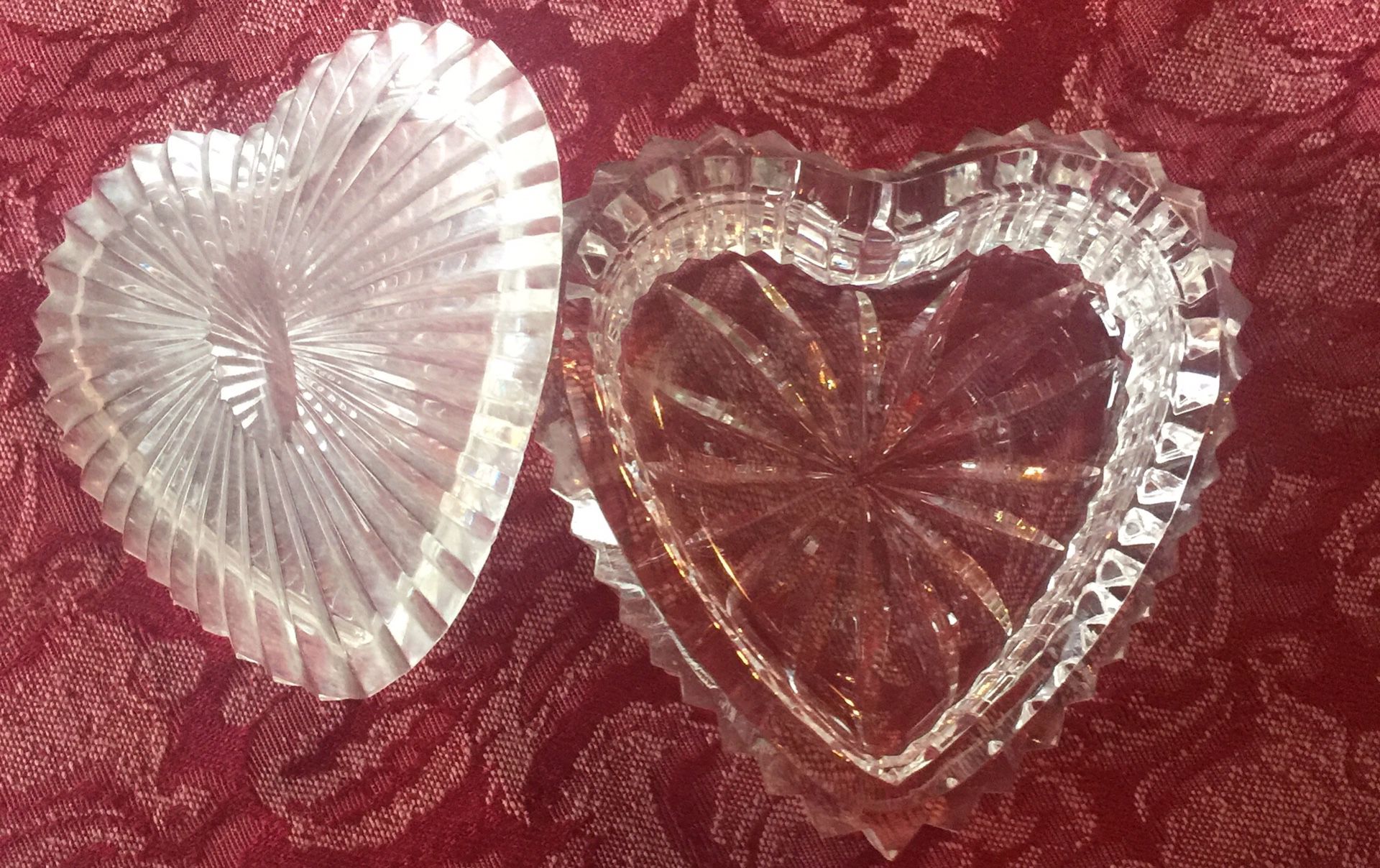 Waterford crystal heart box