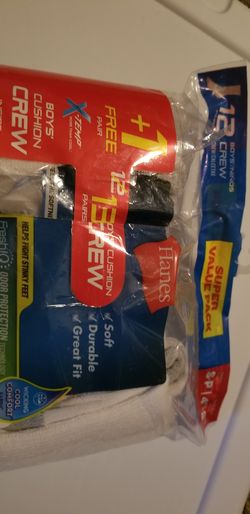 Hanes Boys' 11pk Cushioned Crew Socks