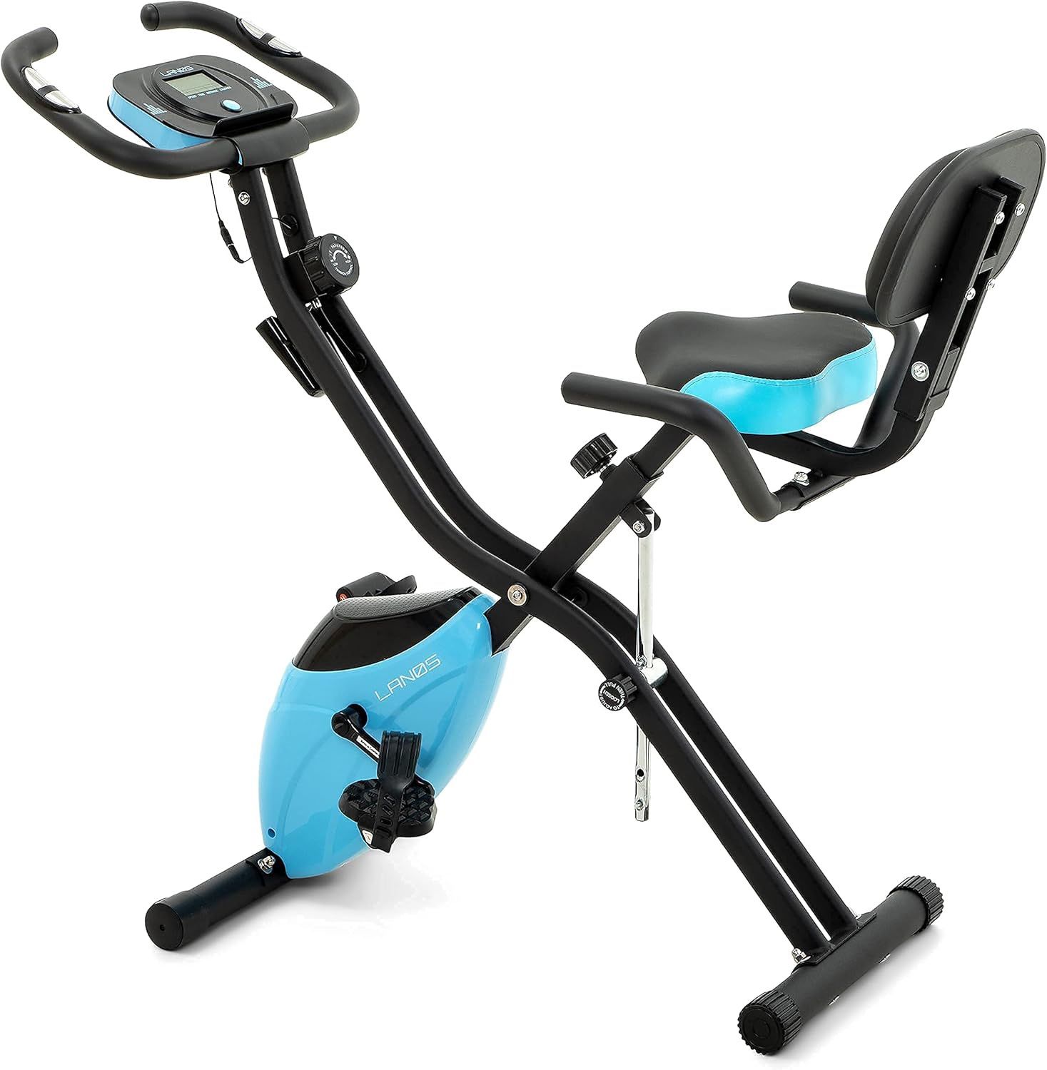 LANOS Workout Bike For Home - 2 In 1 Recumbent Exercise Bike and Upright Indoor Cycling Bike