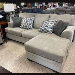 Dorsten Sisal/Slate Modern Sofa Chaise 👌 Fastest Delivery  🚚   Bran New✅