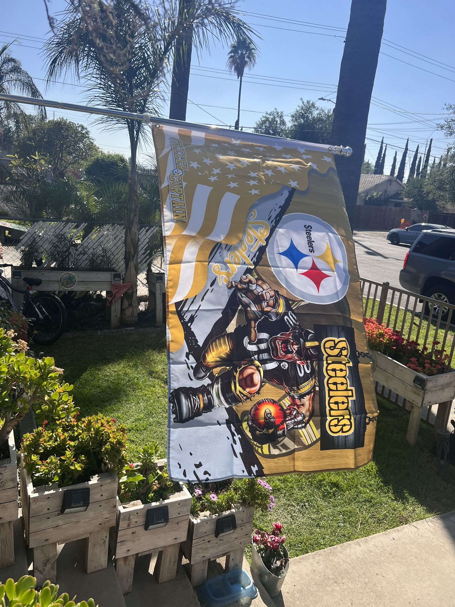 Steelers Flag Size 3ftx5ft