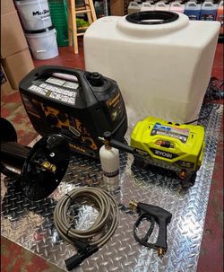 Car wash equipment + 1/2 sheet