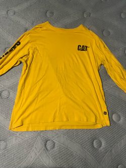 CAT Caterpillar Yellow Long Sleeve Shirt