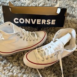 Converse Chuck Taylor All Star M7650 High Top White Canvas Sneakers Men's 8.5