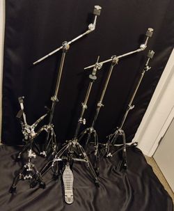 Pdp By DW Like New Heavy Duty Cymbal Hi Hat Snare Stands 4 Drum set Bateria Crash Ride Splash China Ozone Sold Separately