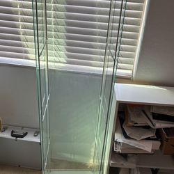 IKEA Glass Door Cabinet White 