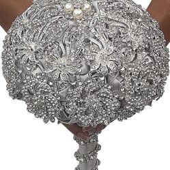 Silver Bridal Bouquet 