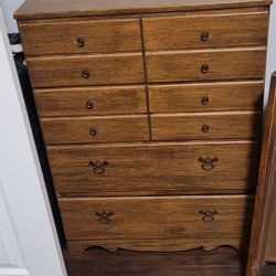 Brown Four Drawer Dresser