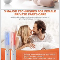 Portable Red & Blue Light Gynecological Therapy Vaginal Rejuvenation Health US,