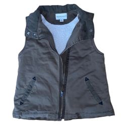 Anthropologie Marrakech Fleece Lined Army Green Vest Women’s Size Medium
