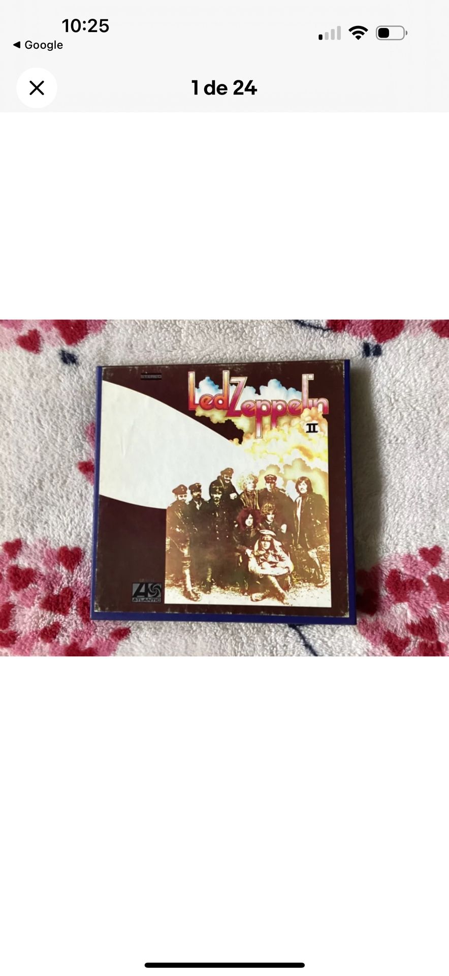 LED ZEPPELIN II - THE ONLY WAY TO FLY  (ATLANTIC 1969 ) ON OPEN REEL @ 3-3/4 IPS