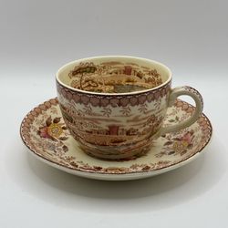 Vintage Ridgway Woodland Cup and Saucer