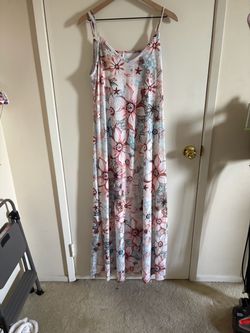 Floral Maxi Dress Spaghetti Strap