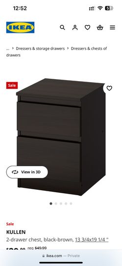 ikea kullen 5 drawer chest dresser black brown Navy Beaded Empire Waist Gown by Dusk by Sheila Yen – SilkRoll main image 1