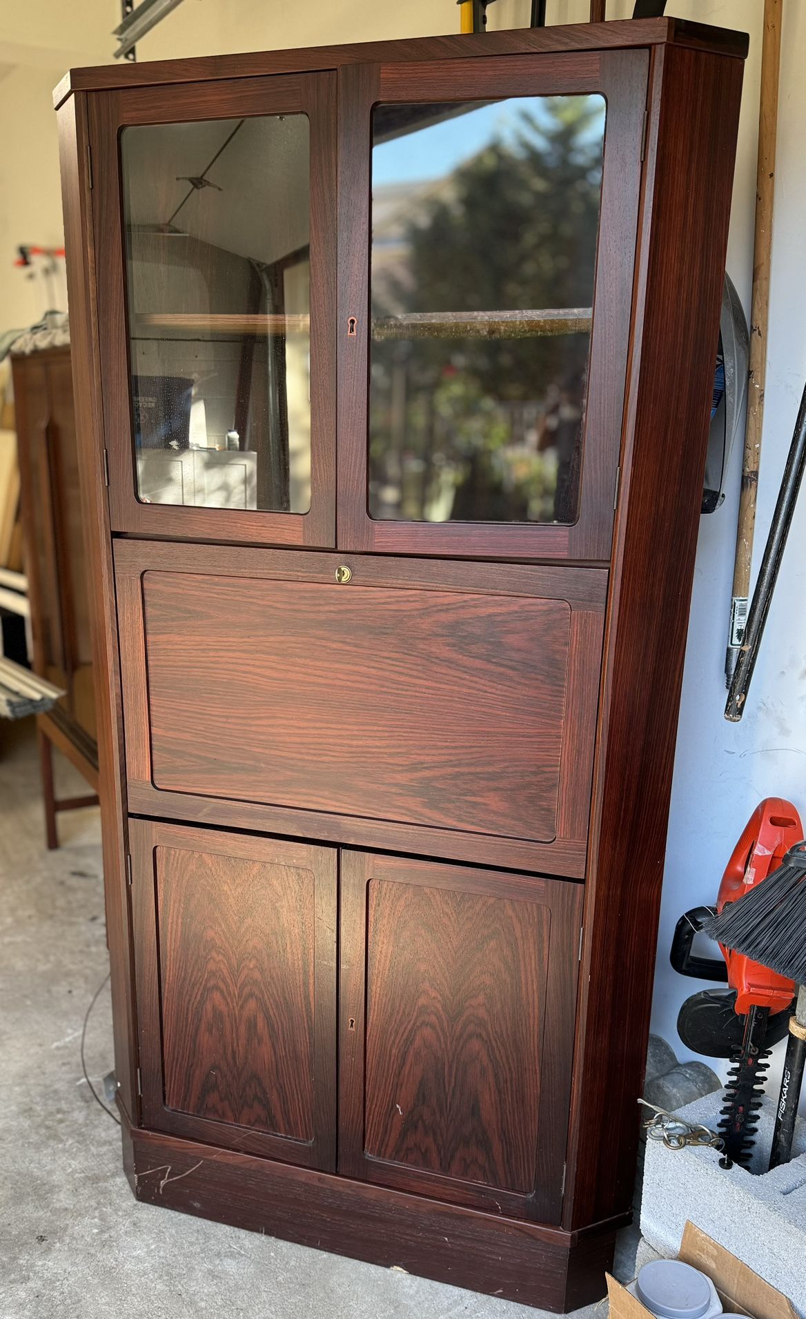 Danish Corner Cabinet/desk