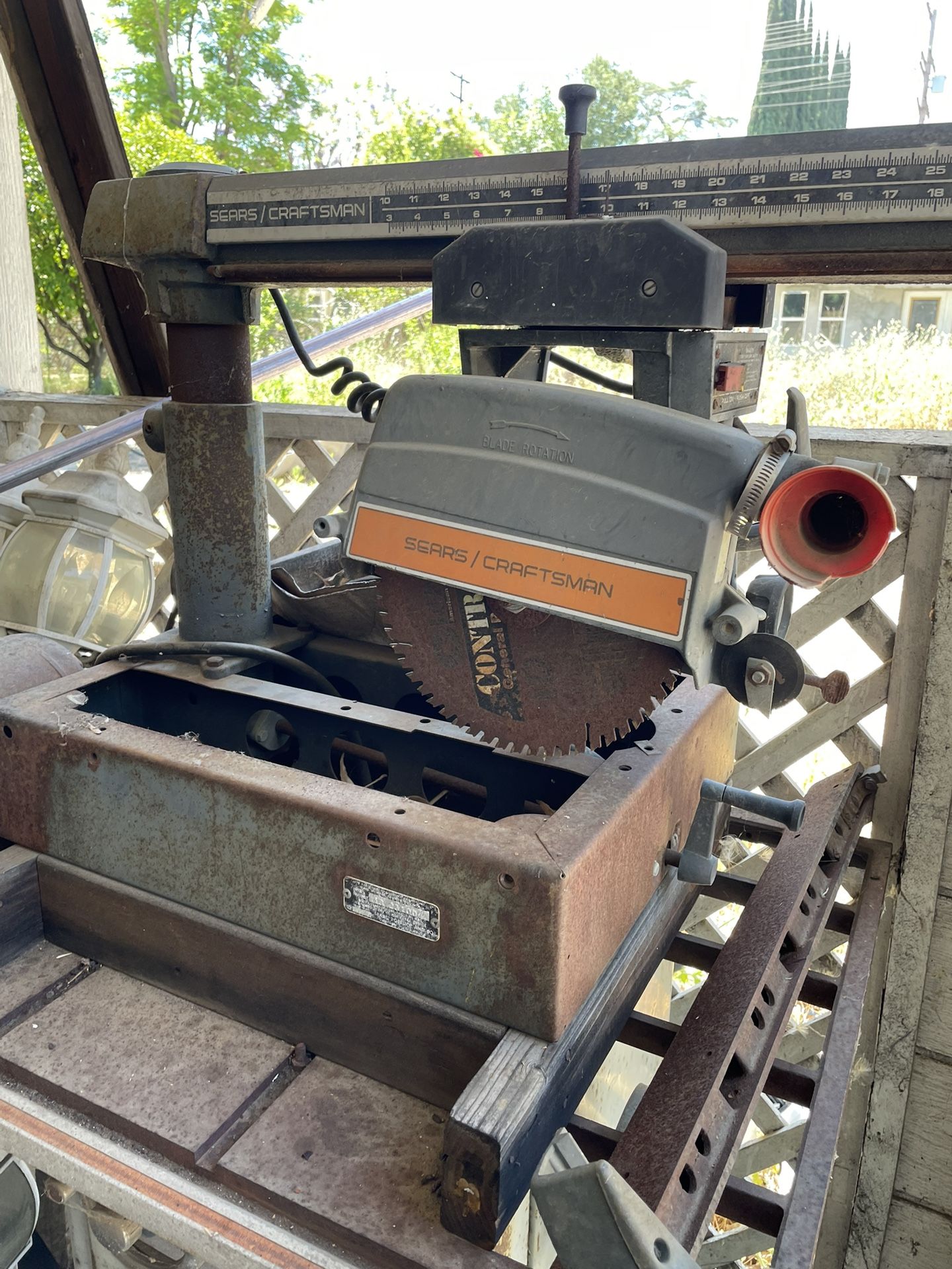Vintage SEARS Craftsman Radial Arm Saw