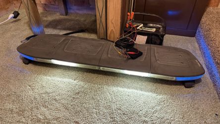 Sound off signal 48” light bar blue/white/amber