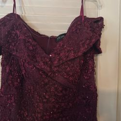 Burgundy Formal Dress 