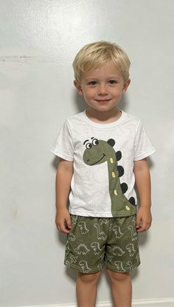 Kids Dinosaur T-Shirt and Shorts Set 2 kids